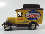 Golden Wheels Pepsi Cola Delivery Truck Yellow and Brown Die Cast Toy Car Vehicle