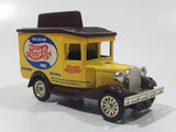 Golden Wheels Pepsi Cola Delivery Truck Yellow and Brown Die Cast Toy Car Vehicle