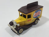 Golden Wheels Pepsi Cola Delivery Truck Yellow and Brown Die Cast Toy Car Vehicle