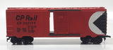 HO Scale CP Rail CP 202199 Box Car Red Plastic Train Car Vehicle Busted Side