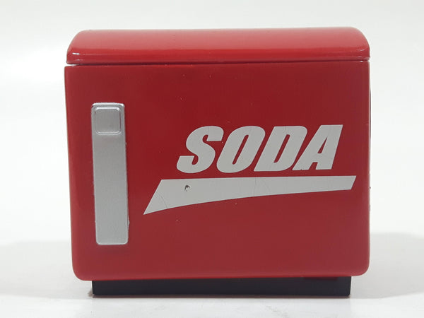 Miniature 2 1/4" Wide Red Plastic Beverage Cooler