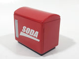 Miniature 2 1/4" Wide Red Plastic Beverage Cooler