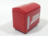 Miniature 2 1/4" Wide Red Plastic Beverage Cooler