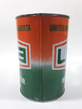 Vintage UFA United Farms of Alberta Extra H.D. SAE 30 Motor Oil 5 7/8" Tall One Litre Metal Oil Can EMPTY