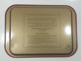 Vintage 1974 Coca-Cola Coke Soda Pop 1927 Calendar Girl Pink Magenta Metal Beverage Serving Tray