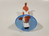 2019 McDonald's Secret Life Of Pets 2 Movie Bobbler Max Dog with Cone 3 1/2" Long Plastic Toy Figure