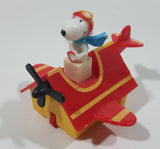 Vintage 1989 Peanuts Gang Pop Mobiles United Features Syndicate Snoopy Flying Ace Doghouse Plastic Toy McDonald's Happy Meals
