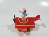 Vintage 1989 Peanuts Gang Pop Mobiles United Features Syndicate Snoopy Flying Ace Doghouse Plastic Toy McDonald's Happy Meals