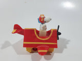 Vintage 1989 Peanuts Gang Pop Mobiles United Features Syndicate Snoopy Flying Ace Doghouse Plastic Toy McDonald's Happy Meals