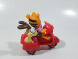 1989 McDonald's Garfield and Odie on a Motorbike Toy Vehicle and Figure