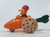 1987-1988 Orange Fraggle Rock 'Gobo' Carrot Shaped Toy Car Vehicle McDonald's Happy Meal Toy