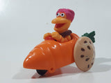 1987-1988 Orange Fraggle Rock 'Gobo' Carrot Shaped Toy Car Vehicle McDonald's Happy Meal Toy