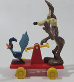 1989 McDonald's Warner Bros. Looney Tunes Wile E. Coyote & Roadrunner Train Handcar Toy Railroad Vehicle