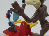 1989 McDonald's Warner Bros. Looney Tunes Wile E. Coyote & Roadrunner Train Handcar Toy Railroad Vehicle