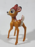 Vintage Disney Plastic Bambi 4" Tall Plastic Toy Figure with Moving Legs