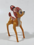 Vintage Disney Plastic Bambi 4" Tall Plastic Toy Figure with Moving Legs