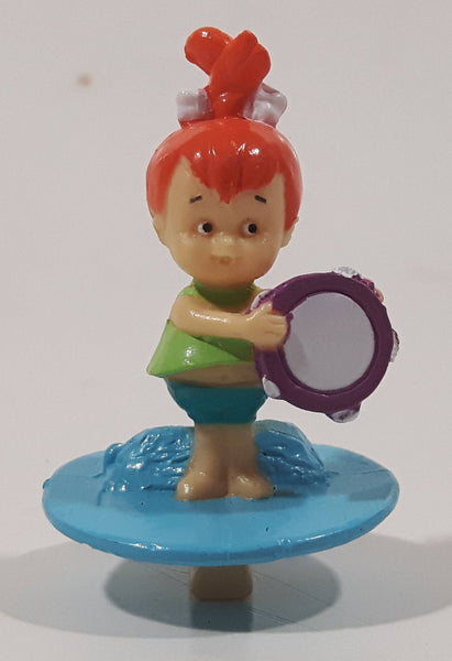 The Flintstones Pebbles Flintstone with Tambourine 2" Tall Toy Figure