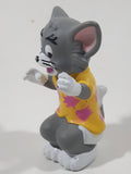 1989 Turner Entertainment Tom and Jerry Tom in Yellow Hawaiian Shirt 3" Tall Toy Figure