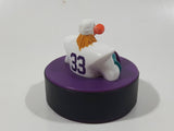 1997 McDonald's Disney The Mighty Ducks Puck Shaped Purple 2 1/4" Tall Toy Figure