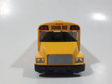 Welly No. 43601 School Bus with Flip Out Stop Sign Yellow Die Cast Toy Car Vehicle Missing Tires and Stop Sign