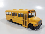Welly No. 43601 School Bus with Flip Out Stop Sign Yellow Die Cast Toy Car Vehicle Missing Tires and Stop Sign