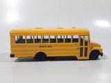 Welly No. 43601 School Bus with Flip Out Stop Sign Yellow Die Cast Toy Car Vehicle Missing Tires and Stop Sign
