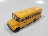 Welly No. 43601 School Bus with Flip Out Stop Sign Yellow Die Cast Toy Car Vehicle Missing Tires and Stop Sign