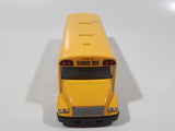 Welly No. 43601 School Bus with Flip Out Stop Sign Yellow Die Cast Toy Car Vehicle Missing Tires and Stop Sign