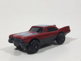 Unknown Brand #8 Dark Red Die Cast Toy Car Vehicle