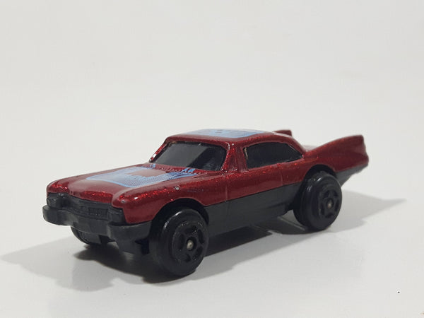 Unknown Brand #8 Dark Red Die Cast Toy Car Vehicle