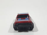 Unknown Brand #8 Dark Red Die Cast Toy Car Vehicle