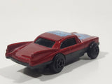 Unknown Brand #8 Dark Red Die Cast Toy Car Vehicle