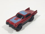 Unknown Brand #8 Dark Red Die Cast Toy Car Vehicle