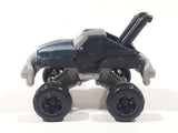 Monster Truck Dark Blue with Mouth Hood Plastic Die Cast Toy Car Vehicle