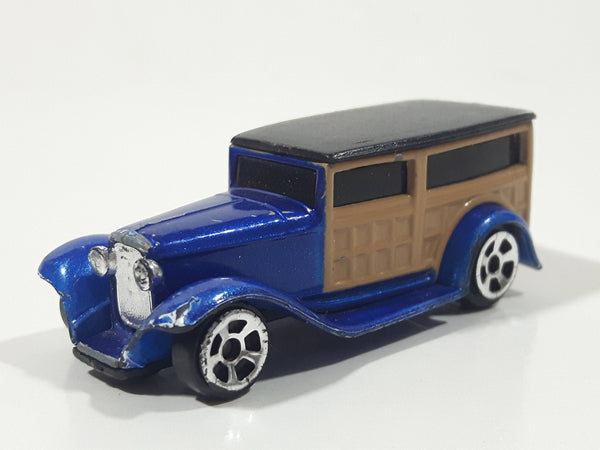 Maisto Fresh Metal 1932 Ford Wood Panel Van Blue 1/64 Scale Die Cast Toy Classic Car Vehicle