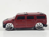 Maisto Hummer H2 Dark Red Die Cast Toy Truck SUV Vehicle