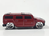 Maisto Hummer H2 Dark Red Die Cast Toy Truck SUV Vehicle
