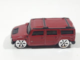 Maisto Hummer H2 Dark Red Die Cast Toy Truck SUV Vehicle