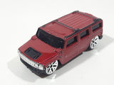 Maisto Hummer H2 Dark Red Die Cast Toy Truck SUV Vehicle