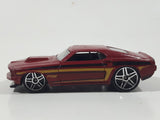 2014 Hot Wheels Mustang 50th '69 Mustang Red Die Cast Toy Muscle Car Vehicle