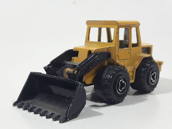 Vintage Majorette Tracto Bull Dozer Front End Loader No. 211 & 263 Yellow Black 1/87 Scale Die Cast Toy Construction Equipment Vehicle