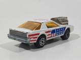 Vintage Majorette Pontiac Firebird Trans Am White Die Cast Toy Car Vehicle with Blown Motor