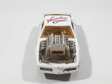 Vintage Majorette Pontiac Firebird Trans Am White Die Cast Toy Car Vehicle with Blown Motor