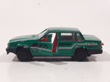 Majorette Volvo No. 230 Volvo 760 GLE Sedan Green 1/61 Scale Die Cast Toy Car Vehicle with Opening Doors
