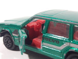 Majorette Volvo No. 230 Volvo 760 GLE Sedan Green 1/61 Scale Die Cast Toy Car Vehicle with Opening Doors