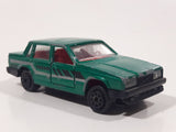 Majorette Volvo No. 230 Volvo 760 GLE Sedan Green 1/61 Scale Die Cast Toy Car Vehicle with Opening Doors
