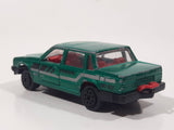 Majorette Volvo No. 230 Volvo 760 GLE Sedan Green 1/61 Scale Die Cast Toy Car Vehicle with Opening Doors
