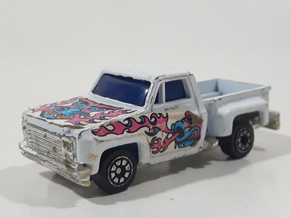 Unknown Brand Ford F-150 Truck White with Tiki God sticker Tampos Die Cast Toy Car Vehicle Hong Kong