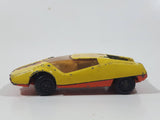 Vintage 1973 Lesney Products Matchbox Superfast No. 33 Datsun 126X Yellow and Orange Die Cast Toy Car Vehicle