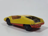 Vintage 1973 Lesney Products Matchbox Superfast No. 33 Datsun 126X Yellow and Orange Die Cast Toy Car Vehicle